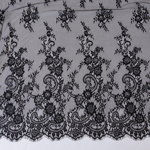 Dantela Chantilly Negru
