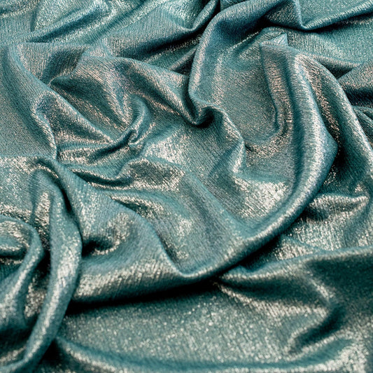 Lurex Verde cu Reflexii Argintii