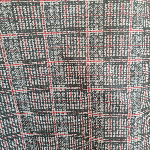 Stofa palton model carouri rosu