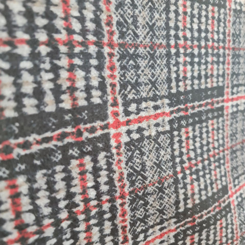 Stofa palton model carouri rosu