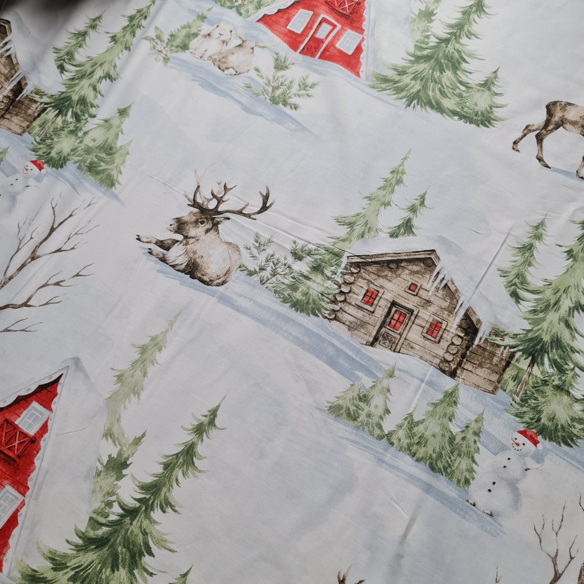 Bumbac lenjerie de pat Craciun