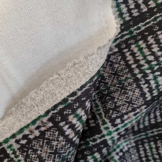 Stofa palton model carouri verde