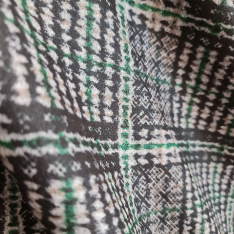 Stofa palton model carouri verde