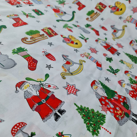 Bumbac lenjerie de pat Craciun