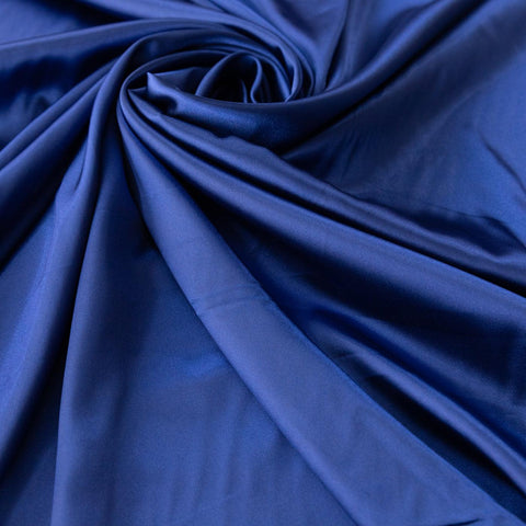 Saten elastic albastru