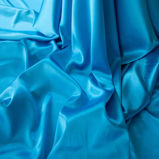 Saten elastic bleu