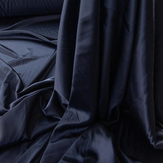 Saten elastic bleumarin 2
