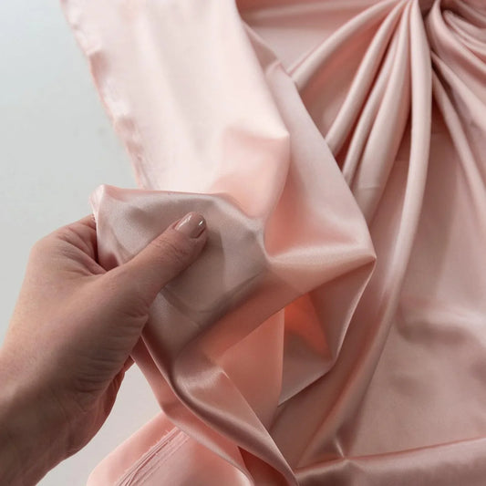 Saten elastic roz pudra 2