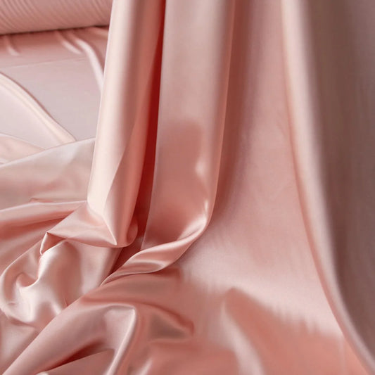 Saten elastic roz pudra 2