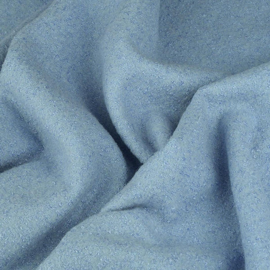 Stofa lana palton bleu