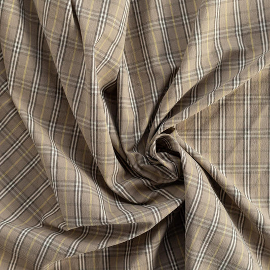 Bumbac elastic maro in carouri