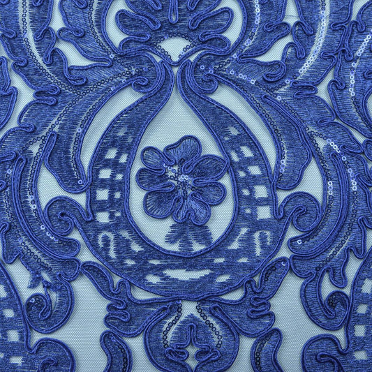 Dantela brodata - Albastru