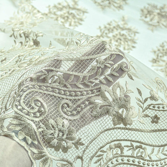 Dantela brodata - Beige