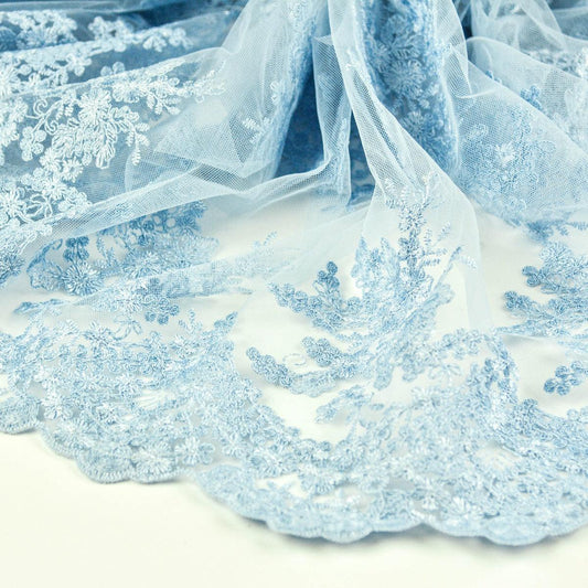 Dantela brodata - Bleu
