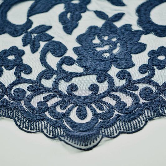 Dantela brodata - Bleumarin