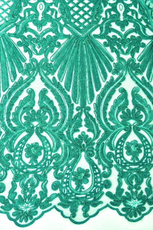 Dantela brodata - Verde