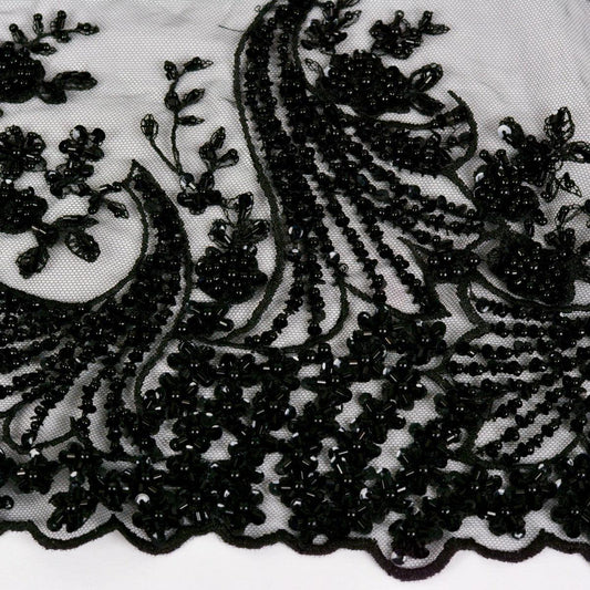 Dantela cu margele - Negru II