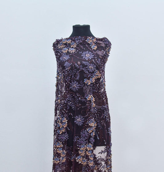 Dantela cu pietre - Mov