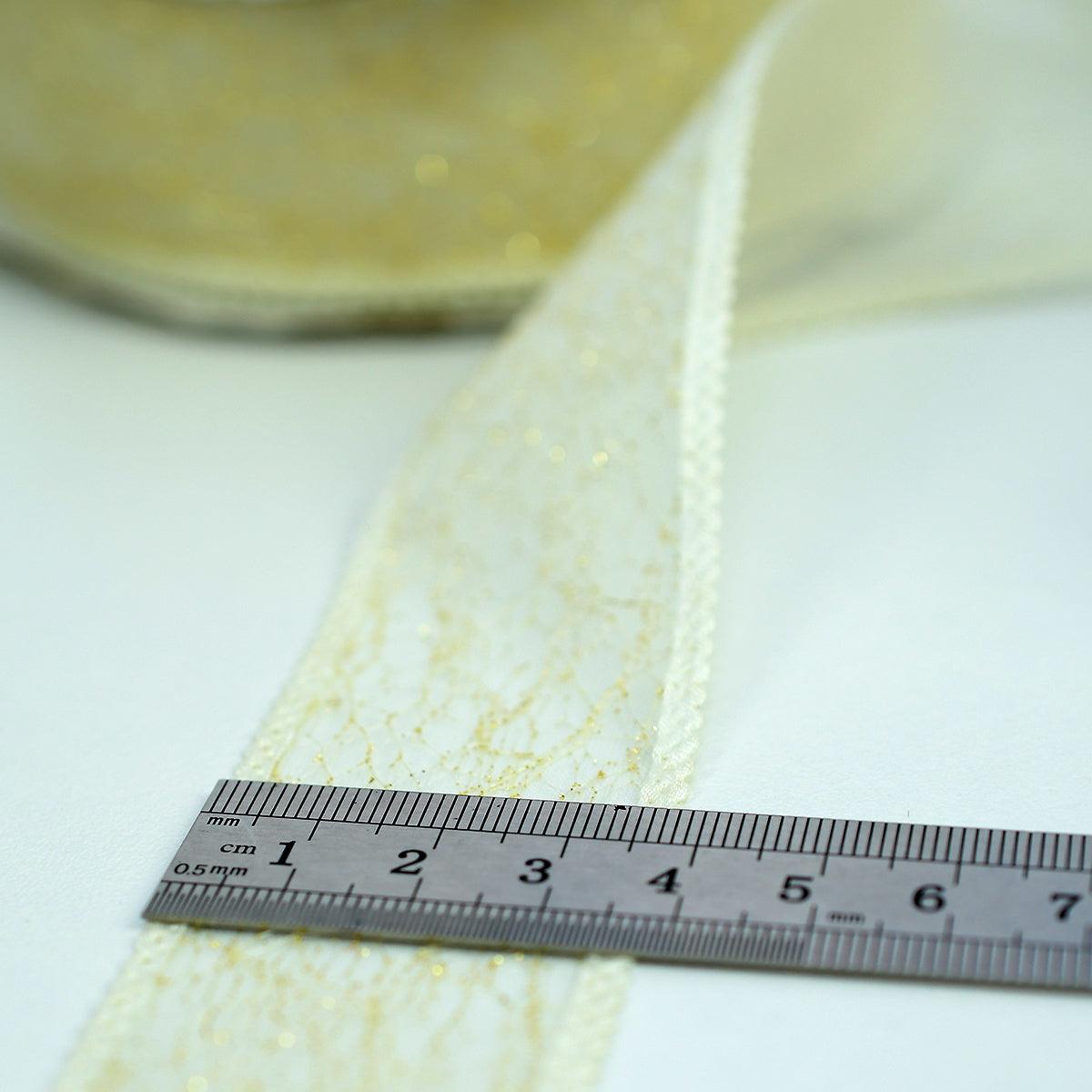 Danteluta aurie cu fir lame latime 3.5 cm