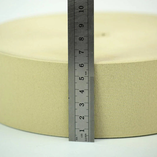 Elastic colorat Latime 6 cm Crem Deschis