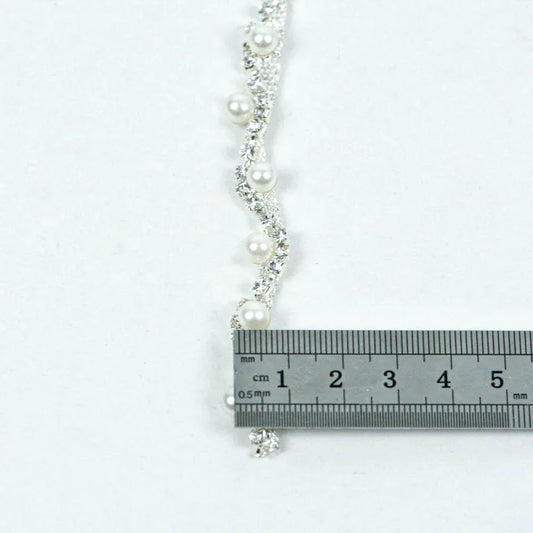 Lant ornamental cu pietre si perle