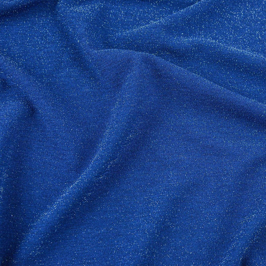 Lurex-jerseu Albastru Royal cu fir argintiu