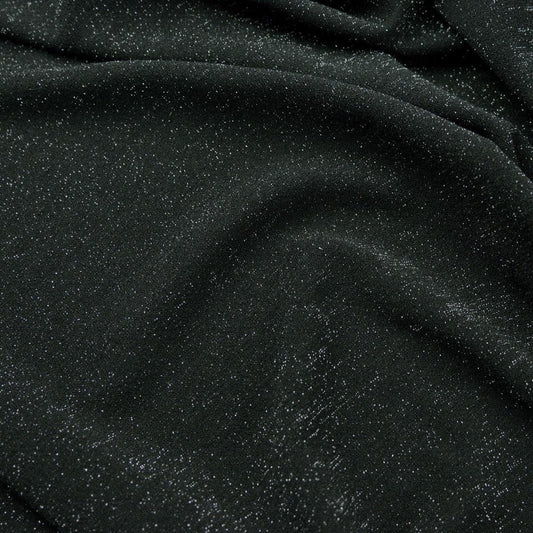 Lurex-jerseu Negru cu fir argintiu