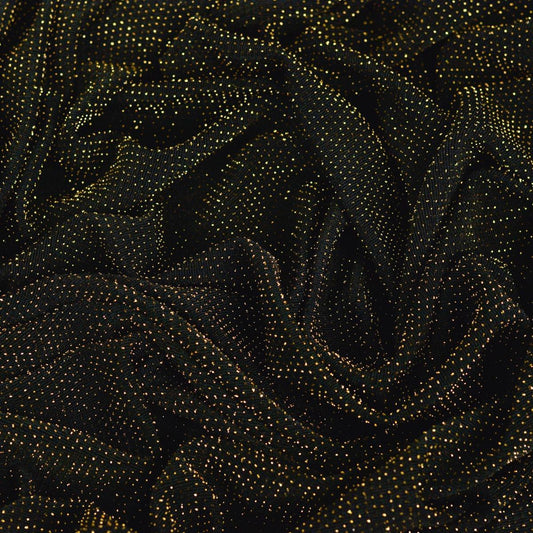 Lurex - Negru cu fir auriu