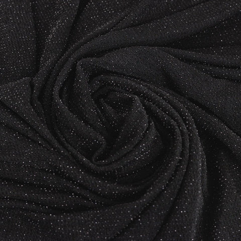 Lurex - Negru cu fir negru folosit la fabricarea rochiilor