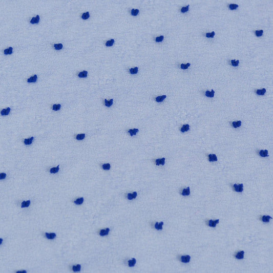 Organza cu buline - Albastru Royal