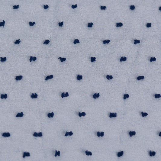 Organza cu buline - Bleumarin