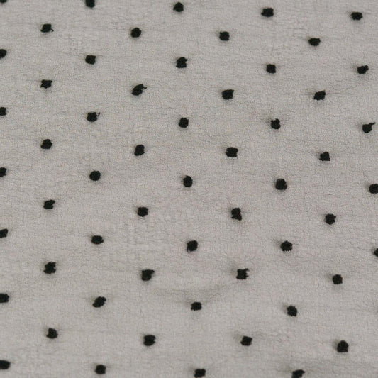 Organza cu buline - Negru