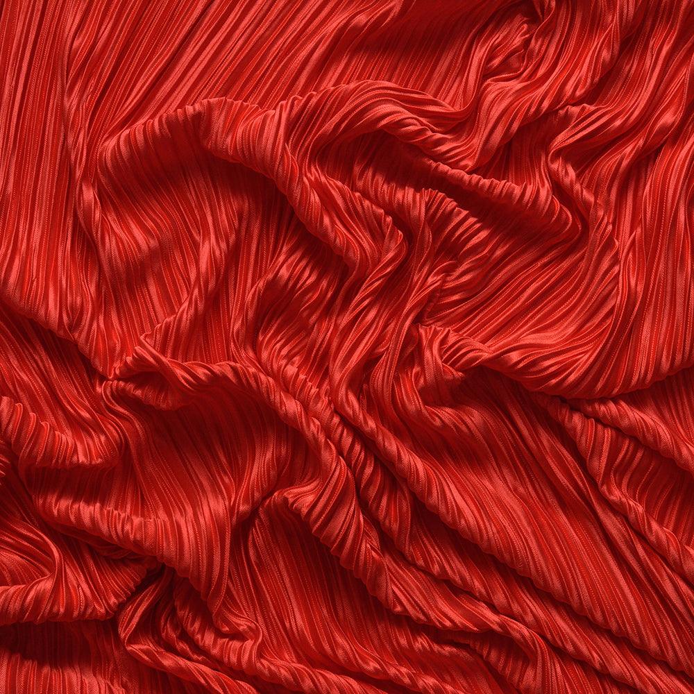Poliester plisat - Rosu corai