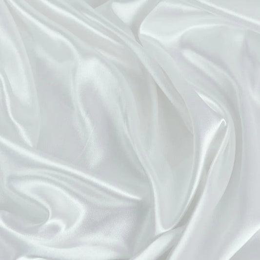 Satin Elastic- Alb