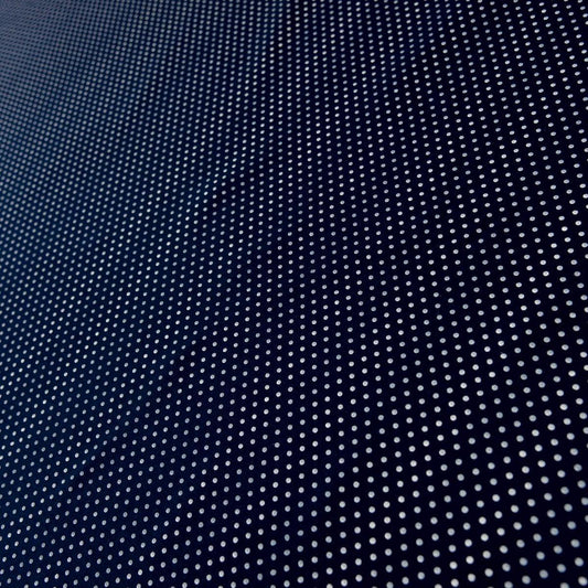 Stofa elastica bleumarin cu picouri