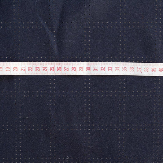 Stofa lana bleumarin perforata