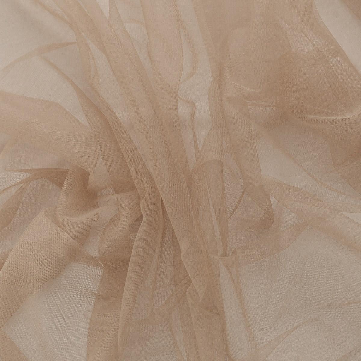 Tulle - Nude Inchis folosit la fabricarea rochiilor