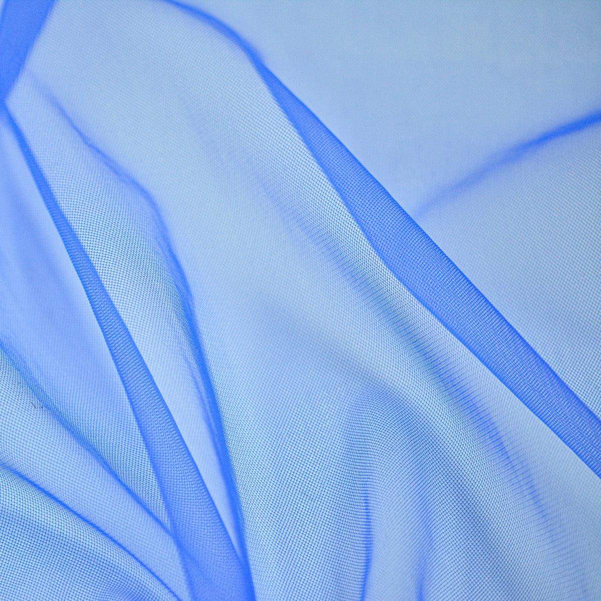 Tulle elastic pentru constructie - Albastru  - 3 m latime