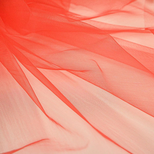 Tulle elastic pentru constructie - Rosu