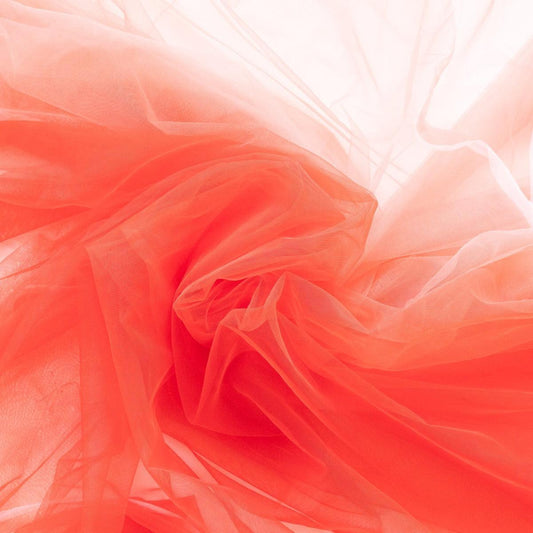 Tulle in degradee rosu