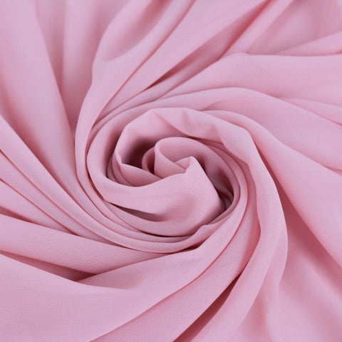 Voal Chiffon - Roz pudra folosit la fabricarea rochiilor
