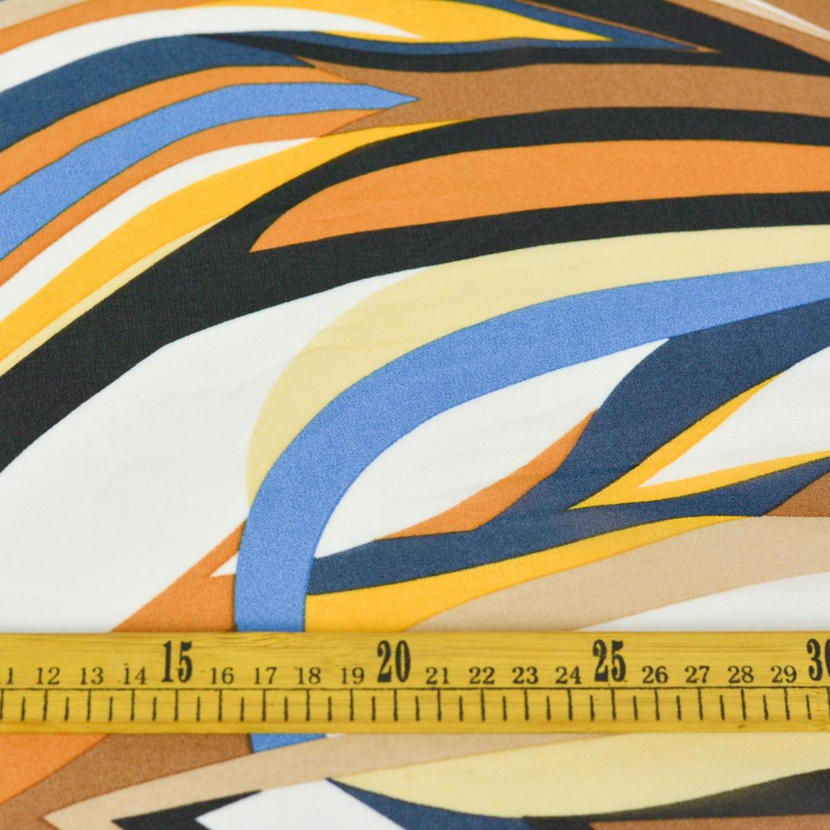 Voal Imprimat - Model Geometric multicolor